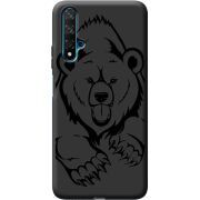 Черный чехол BoxFace Honor 20 Grizzly Bear