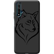 Черный чехол BoxFace Honor 20 Wolf