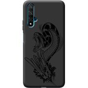 Черный чехол BoxFace Honor 20 Snake