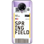 Прозрачный чехол BoxFace Poco F2 Pro Ticket Springfield