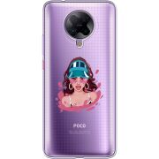 Прозрачный чехол BoxFace Poco F2 Pro Selena Gomez