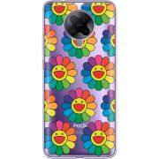 Прозрачный чехол BoxFace Poco F2 Pro Hippie Flowers