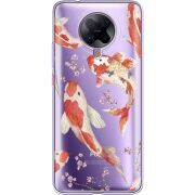 Прозрачный чехол BoxFace Poco F2 Pro Japanese Koi Fish