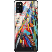 Защитный чехол BoxFace Glossy Panel Samsung Galaxy A41 Feather Girl
