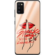 Защитный чехол BoxFace Glossy Panel Samsung Galaxy A41 Speak Only Whith Love
