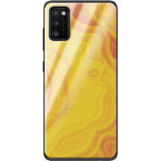 Защитный чехол BoxFace Glossy Panel Samsung Galaxy A41 Yellow Marble