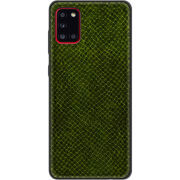 Кожаный чехол Boxface Samsung Galaxy A31 (A315) Snake Forest Green