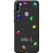 Черный чехол BoxFace Samsung Galaxy M11 (M115) Among Us Invisible