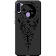 Черный чехол BoxFace Samsung Galaxy M11 (M115) Hugin and Munin