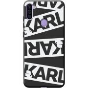 Черный чехол BoxFace Samsung Galaxy A11 (A115) White Karl
