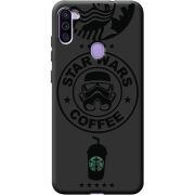 Черный чехол BoxFace Samsung Galaxy A11 (A115) Dark Coffee