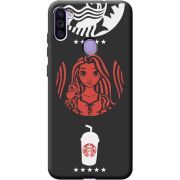 Черный чехол BoxFace Samsung Galaxy A11 (A115) RedWhite Coffee