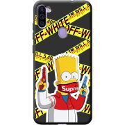 Черный чехол BoxFace Samsung Galaxy A11 (A115) White Bart