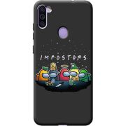 Черный чехол BoxFace Samsung Galaxy A11 (A115) Among Us Impostors