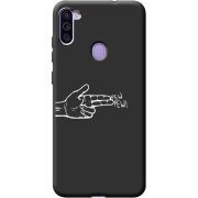 Черный чехол BoxFace Samsung Galaxy A11 (A115) Pew Pew