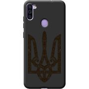 Черный чехол BoxFace Samsung Galaxy A11 (A115) Ukrainian Trident