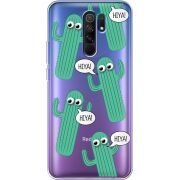 Прозрачный чехол BoxFace Xiaomi Redmi 9 с 3D-глазками HIYA