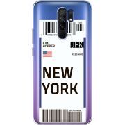 Прозрачный чехол BoxFace Xiaomi Redmi 9 Ticket New York