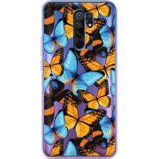 Прозрачный чехол BoxFace Xiaomi Redmi 9 Butterfly Morpho