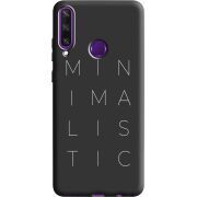 Черный чехол BoxFace Huawei Y6p Minimalistic