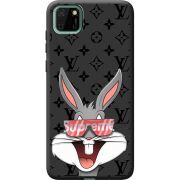 Черный чехол BoxFace Huawei Y5p looney bunny