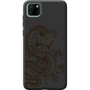 Черный чехол BoxFace Huawei Y5p Chinese Dragon