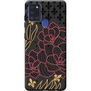 Черный чехол BoxFace Samsung A217 Galaxy A21s FranceFlowers