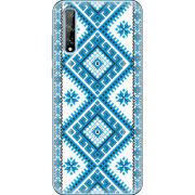 Чехол BoxFace Huawei P Smart S Блакитний Орнамент