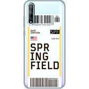 Прозрачный чехол BoxFace Huawei P Smart S Ticket Springfield