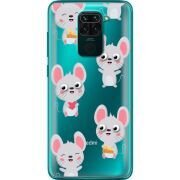 Прозрачный чехол BoxFace Xiaomi Redmi 10X с 3D-глазками Mouse