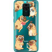 Прозрачный чехол BoxFace Xiaomi Redmi 10X с 3D-глазками Pug