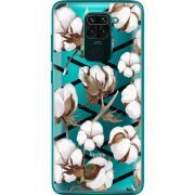 Прозрачный чехол BoxFace Xiaomi Redmi 10X Cotton flowers