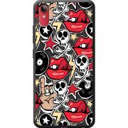 Черный чехол BoxFace Vivo Y91C Rock Graffiti