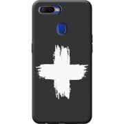 Черный чехол BoxFace OPPO A5S Білий хрест ЗСУ