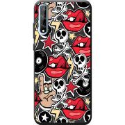 Черный чехол BoxFace Huawei P Smart S Rock Graffiti