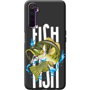 Черный чехол BoxFace Realme 6 Fish