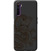 Черный чехол BoxFace Realme 6 Chinese Dragon