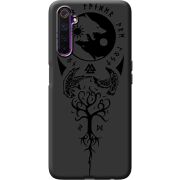 Черный чехол BoxFace Realme 6 Hugin and Munin