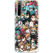 Чехол BoxFace Realme 6 Anime Stickers