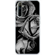 Чехол BoxFace Realme 6 Black and White Roses