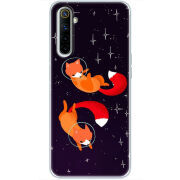 Чехол BoxFace Realme 6 Fox-Astronauts