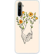 Чехол BoxFace Realme 6 Flower Hands