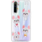 Прозрачный чехол BoxFace Realme 6 с 3D-глазками Mouse
