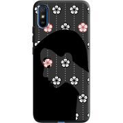 Черный чехол BoxFace Xiaomi Redmi 9A Flower Hair