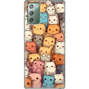 Чехол BoxFace Samsung N980 Galaxy Note 20 Котики муркотики