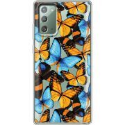 Прозрачный чехол BoxFace Samsung N980 Galaxy Note 20 Butterfly Morpho