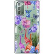 Прозрачный чехол BoxFace Samsung N980 Galaxy Note 20 Flamingo
