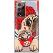Прозрачный чехол BoxFace Samsung N985 Galaxy Note 20 Ultra Winter Puggy