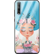 Защитный чехол BoxFace Glossy Panel Huawei P Smart S Tea Girl