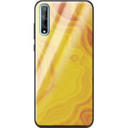 Защитный чехол BoxFace Glossy Panel Huawei P Smart S Yellow Marble